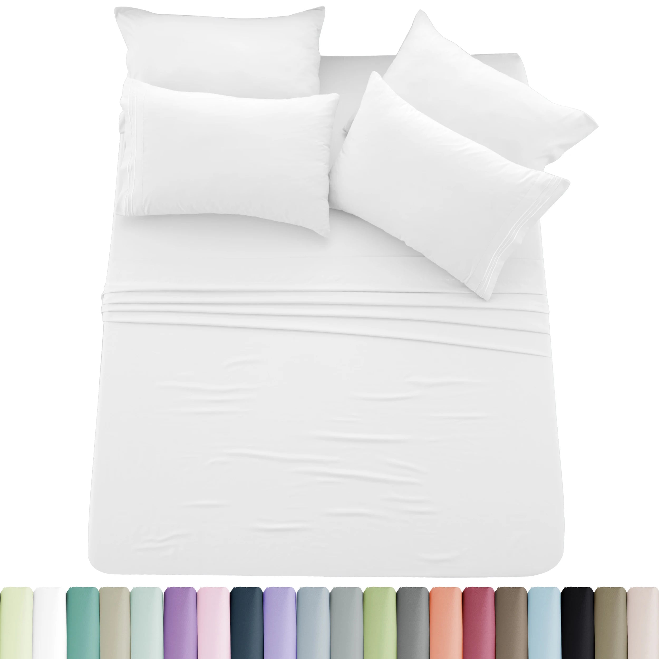 Solid Sheet Set - 6 pc Microfiber