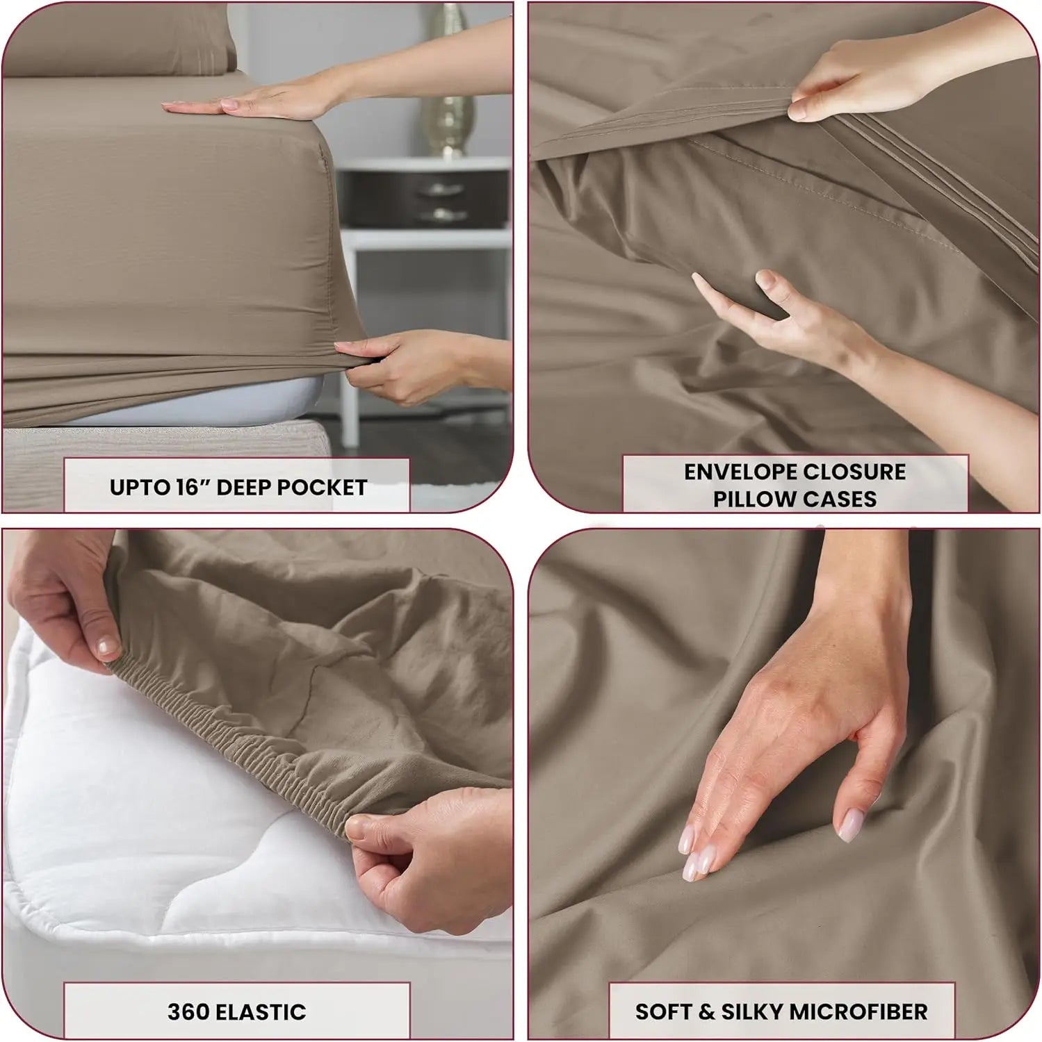 Ultra-Soft Microfiber Bed Sheets Set - 3 pcs