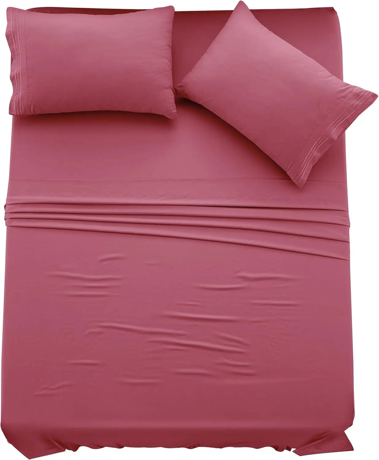 Luxury Hotel Bed Sheet Set - 4 PC Microfiber 16" Deep Pockets