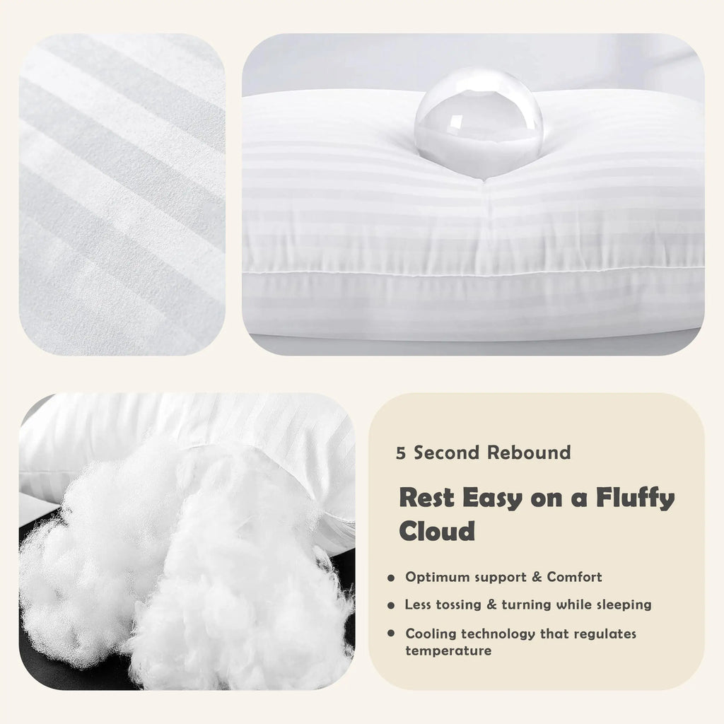Down Alternative Stripe Pillows Set of 2