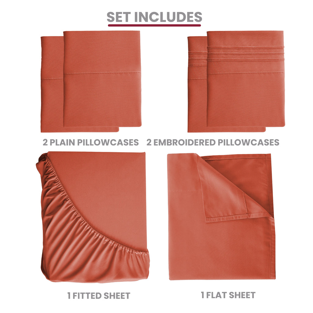 Solid Sheet Set - 6 pc Microfiber