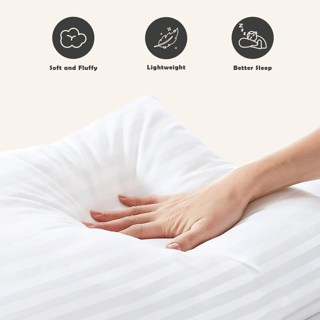 Down Alternative Stripe Pillows Set of 2