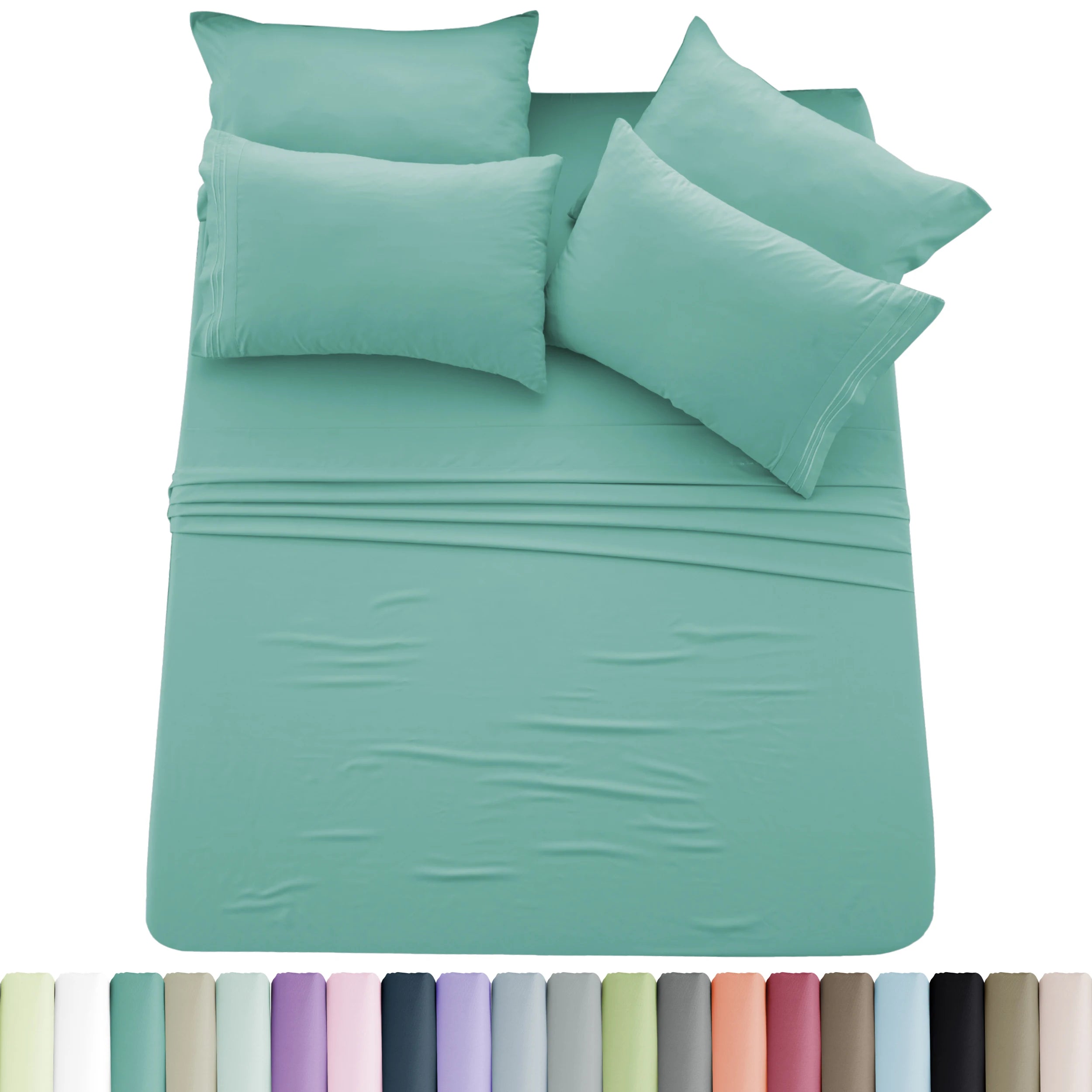Solid Sheet Set - 6 pc Microfiber