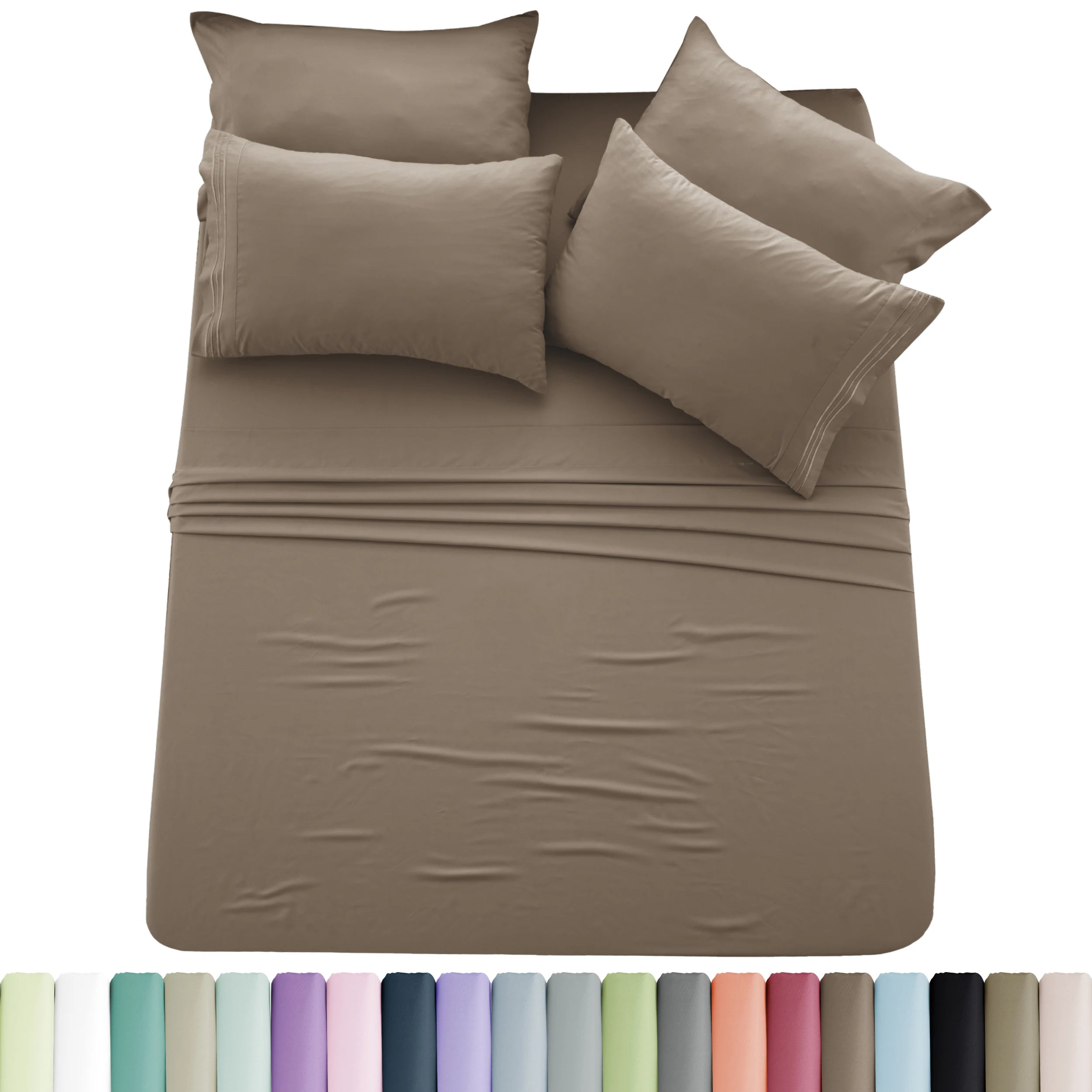Solid Sheet Set - 6 pc Microfiber