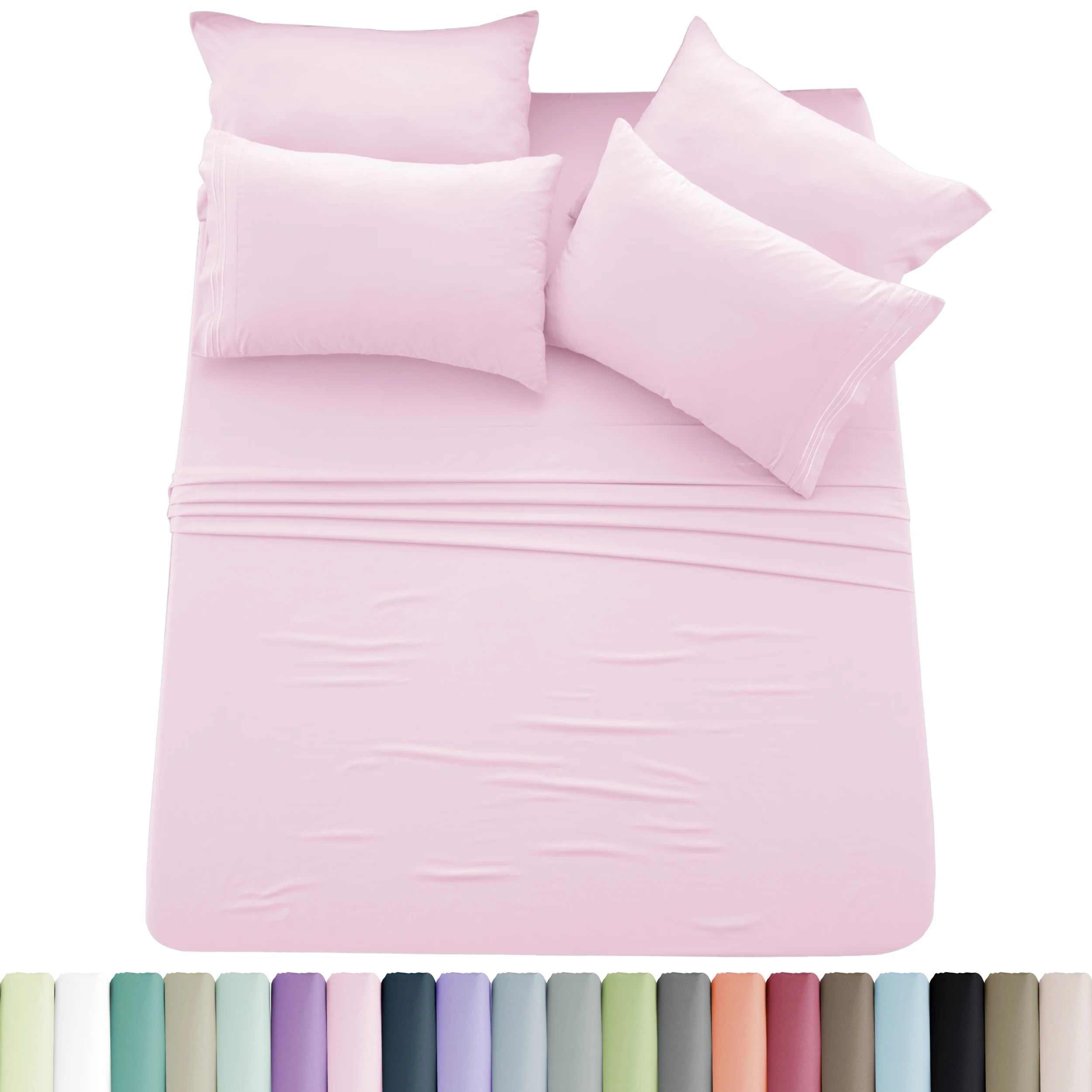 Solid Sheet Set - 6 pc Microfiber