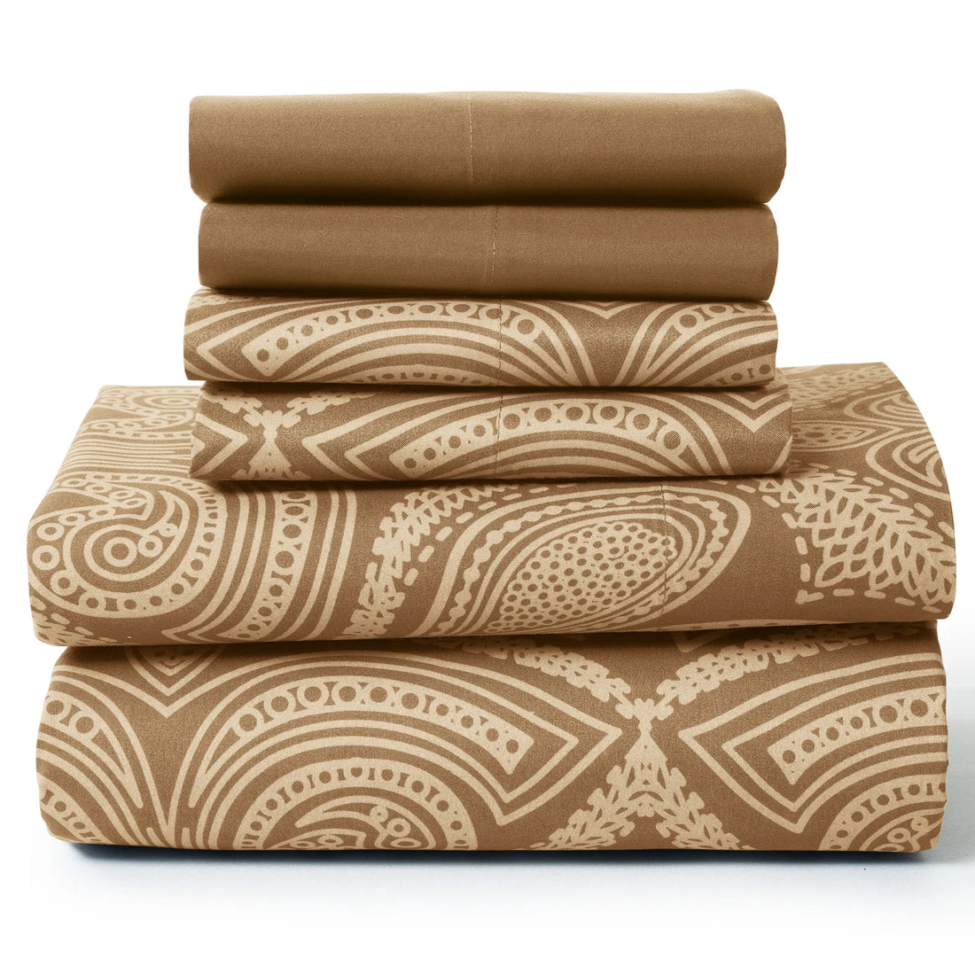Paisley Sheet Set -6 pc Soft Microfiber