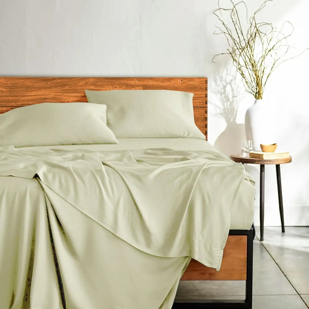 Luxury Silky Bedsheet Set, Rayon Derived from Bamboo,