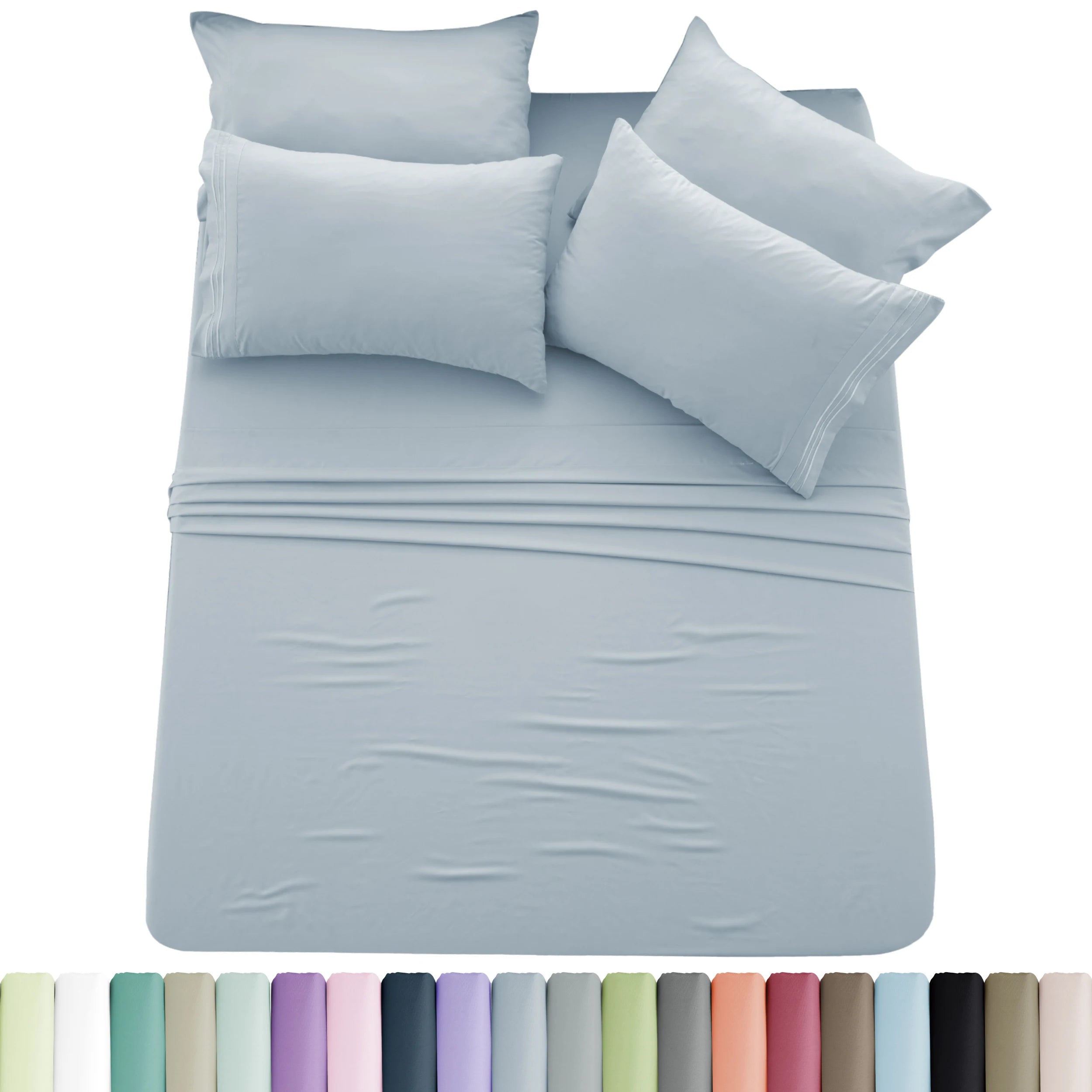 Solid Sheet Set - 6 pc Microfiber