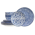 Vintage Blue Dish Sets -12pcs