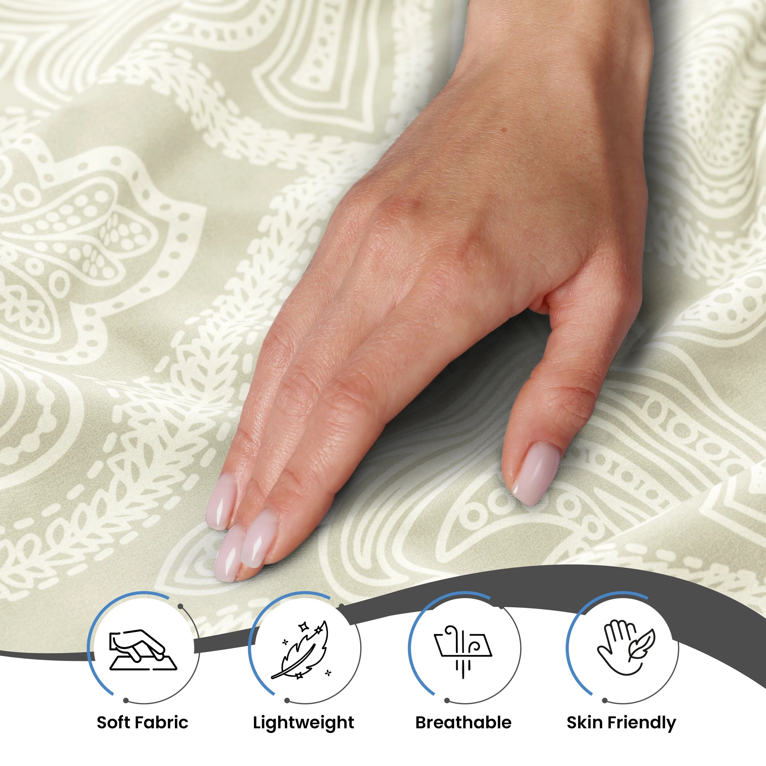 Paisley Sheet Set -6 pc Soft Microfiber