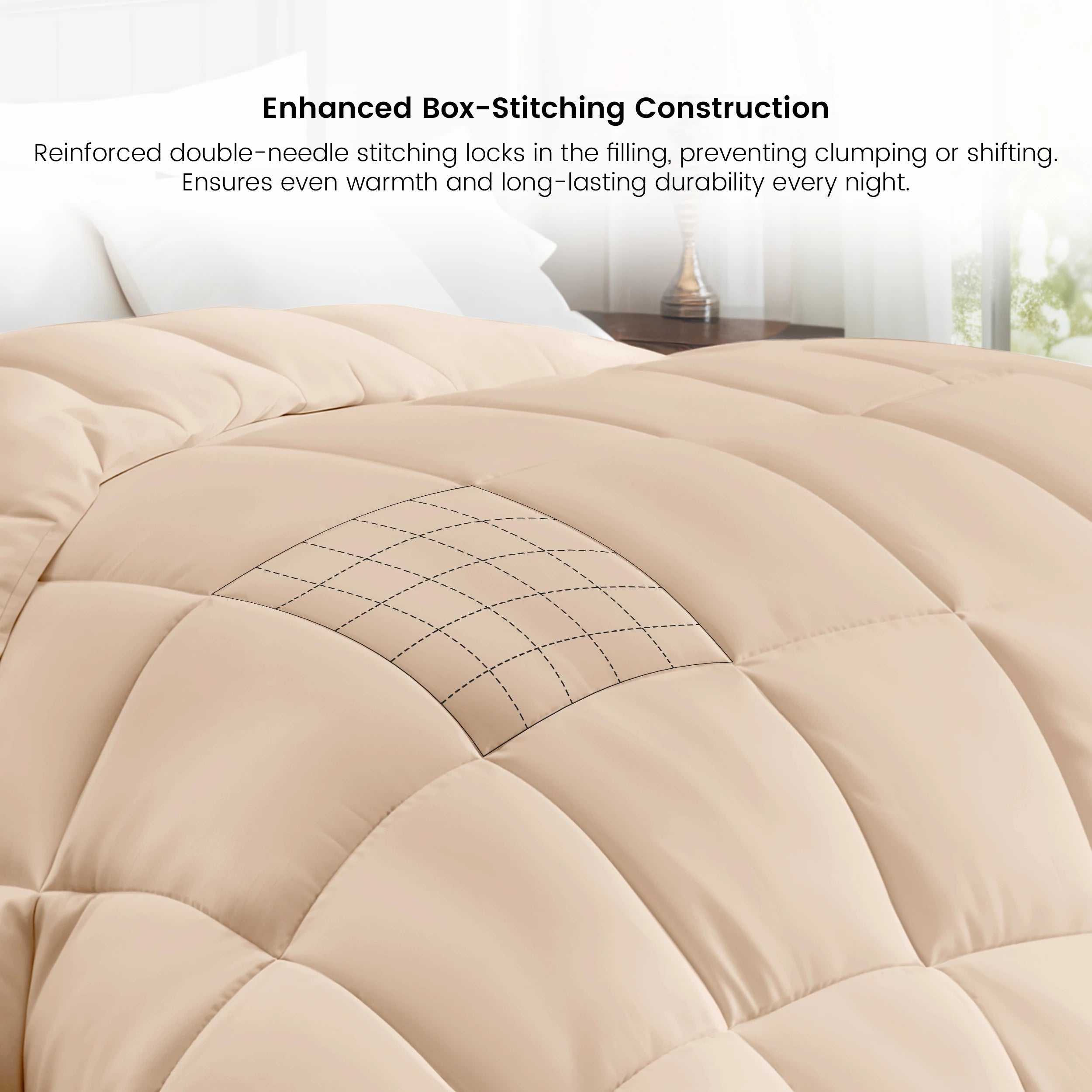 Down Alternative Fluffy Comforter - 102" x 90"