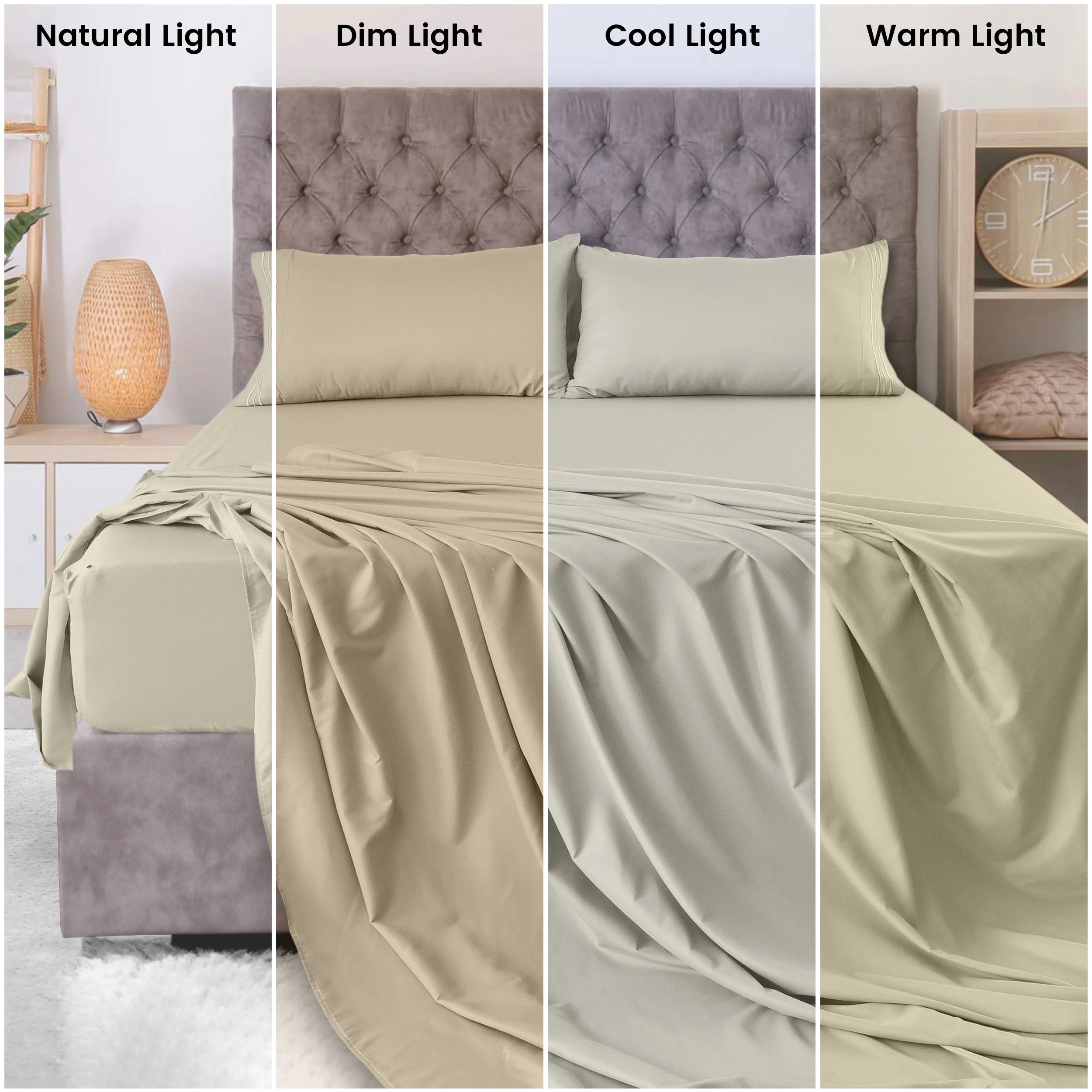 Ultra-Soft Microfiber Bed Sheets Set - 3 pcs