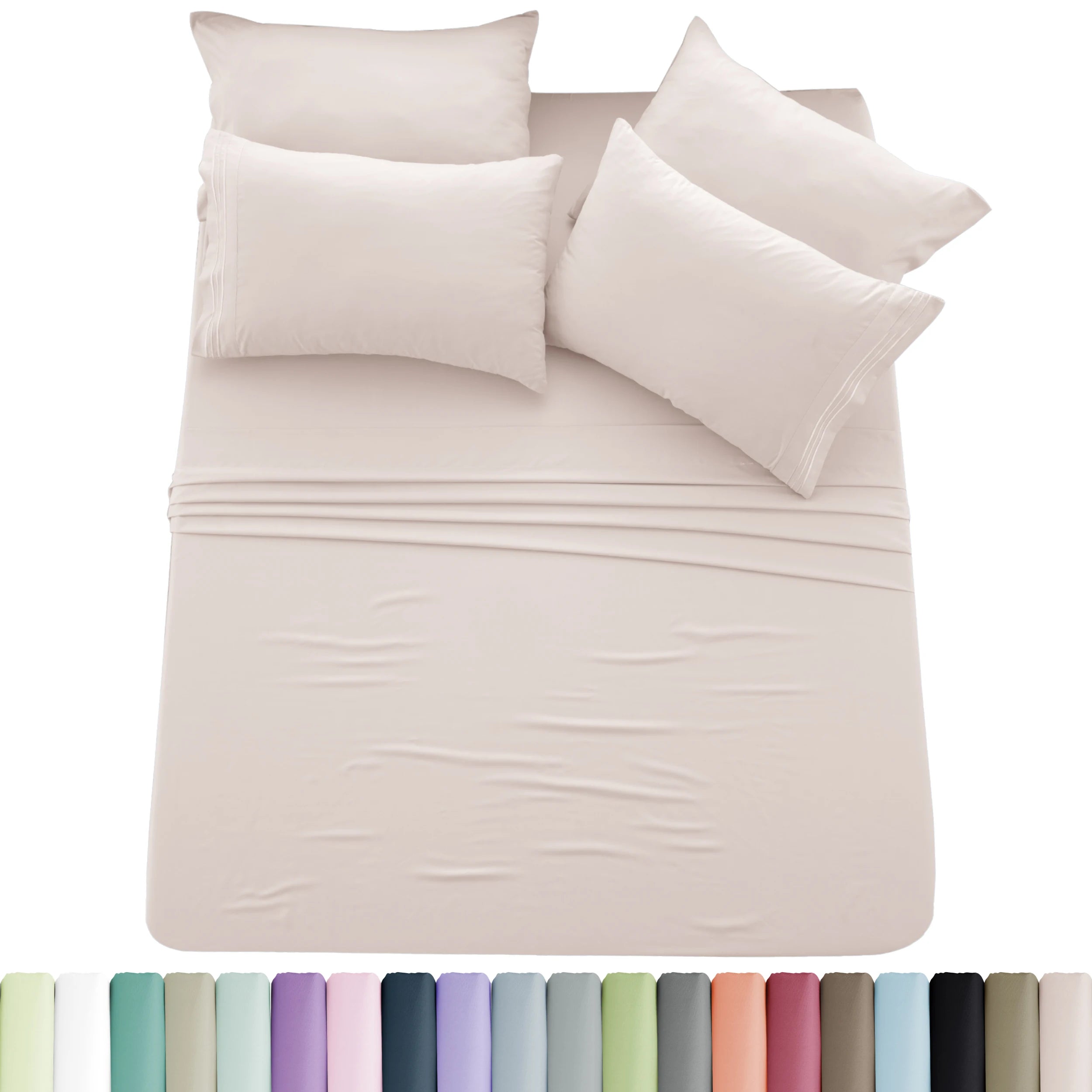 Solid Sheet Set - 6 pc Microfiber