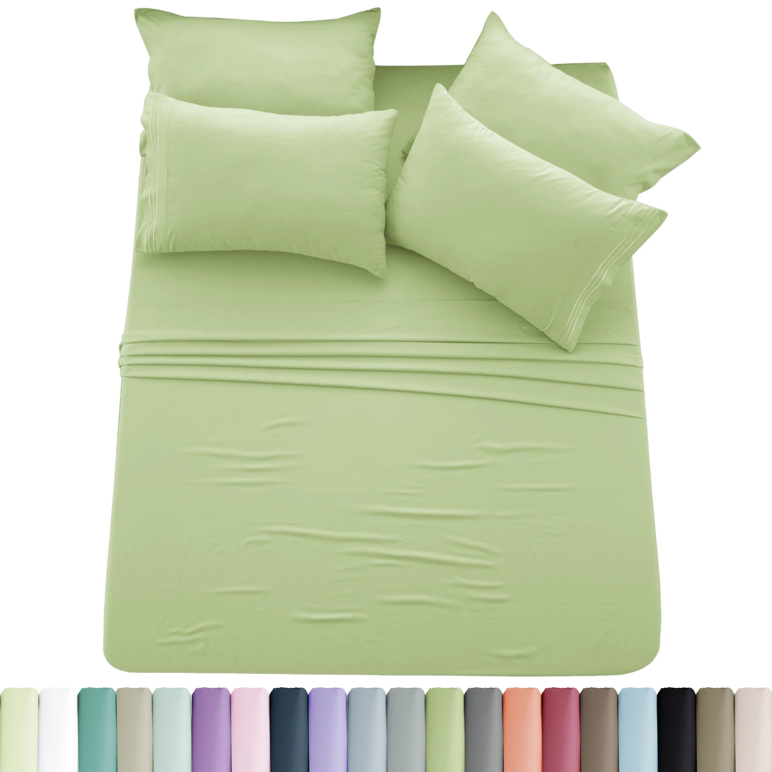 Solid Sheet Set - 6 pc Microfiber