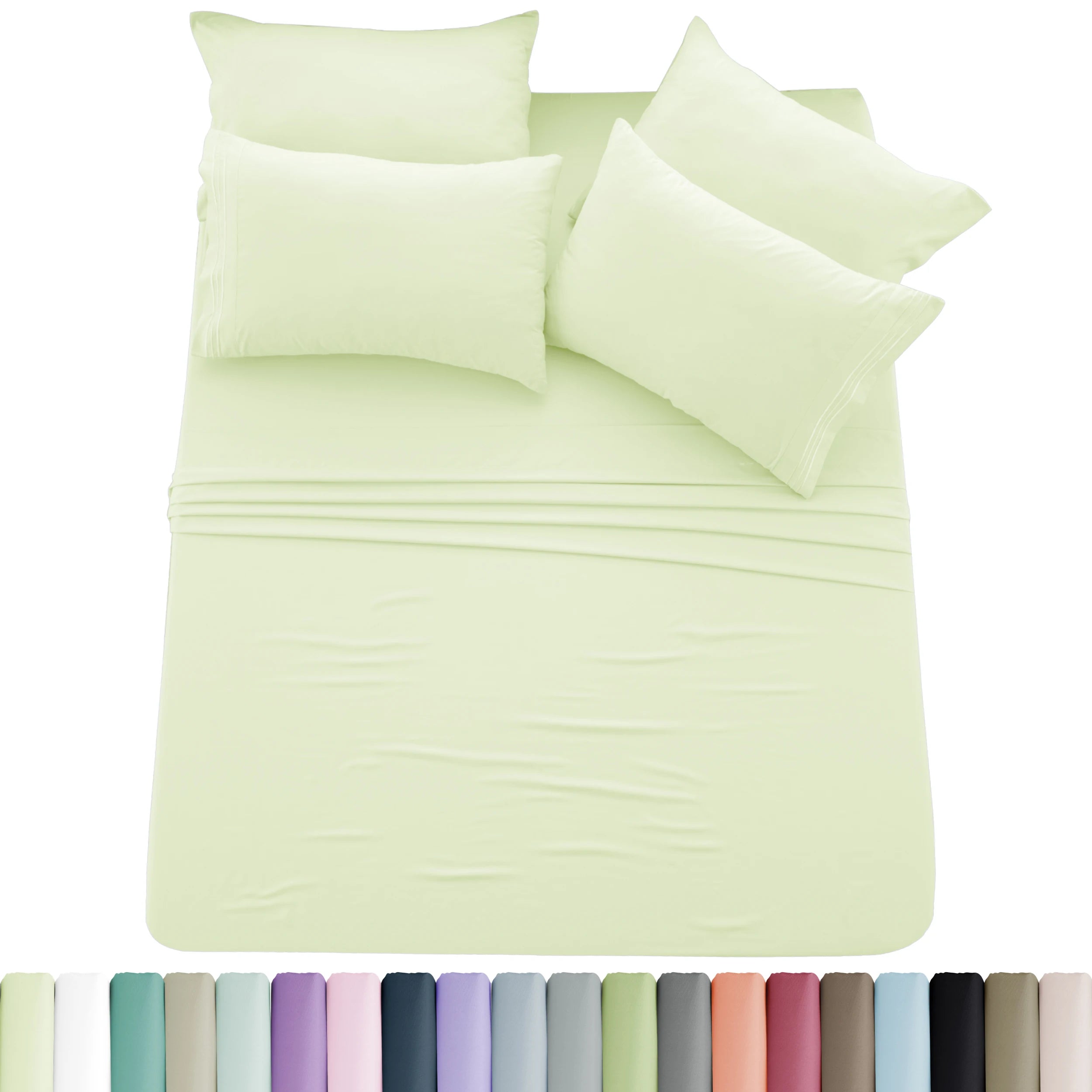 Solid Sheet Set - 6 pc Microfiber