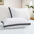 Gusseted Down Alternative Bed Pillows- Set of 2