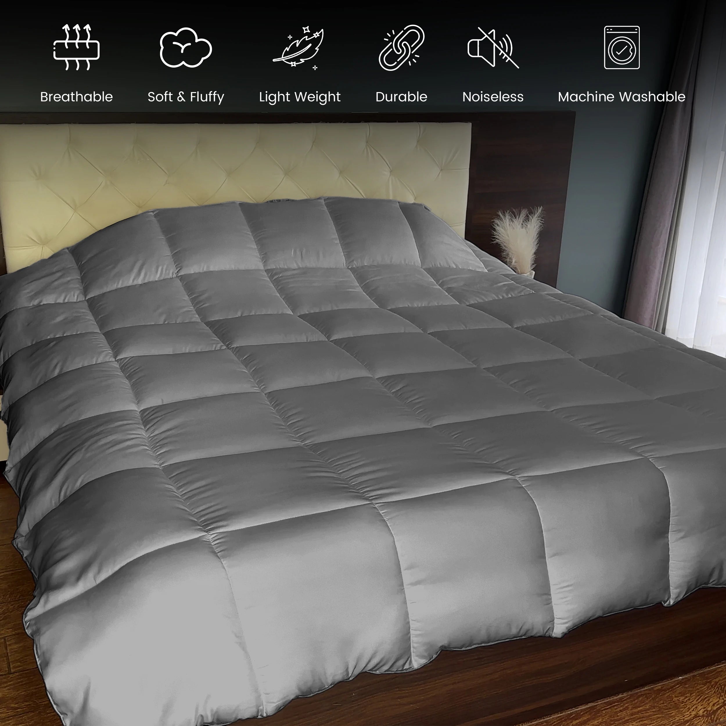 Down Alternative Fluffy Comforter - 102" x 90"