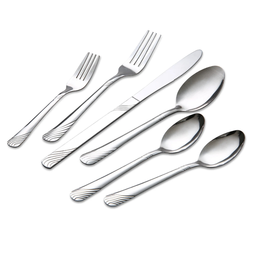 Stainless Steel Flatware Dinnerwear Set - 48 Pcs