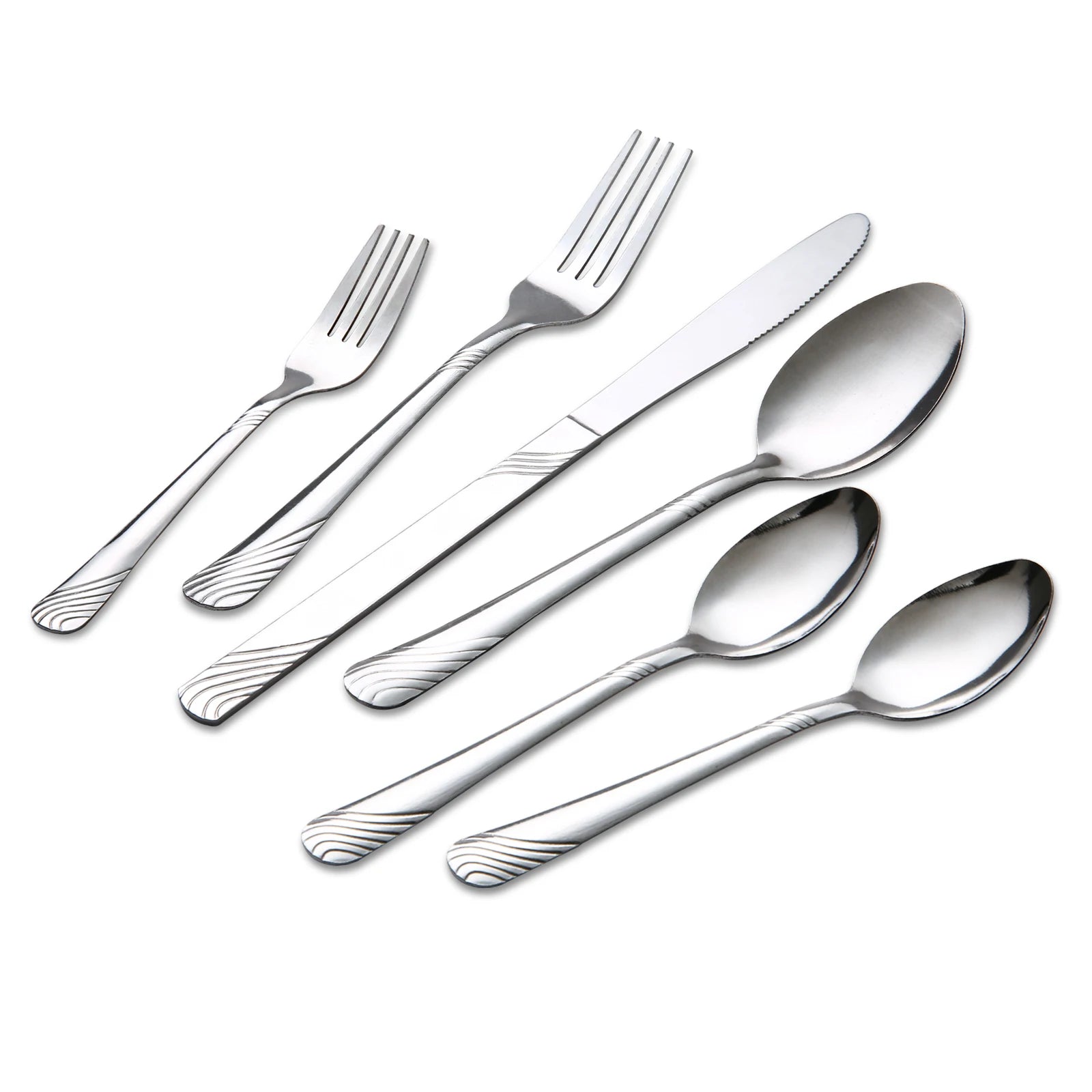Stainless Steel Flatware Dinnerwear Set - 48 Pcs