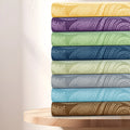 Luxurious Paisley Printed Bed Sheet Set, 6 pc