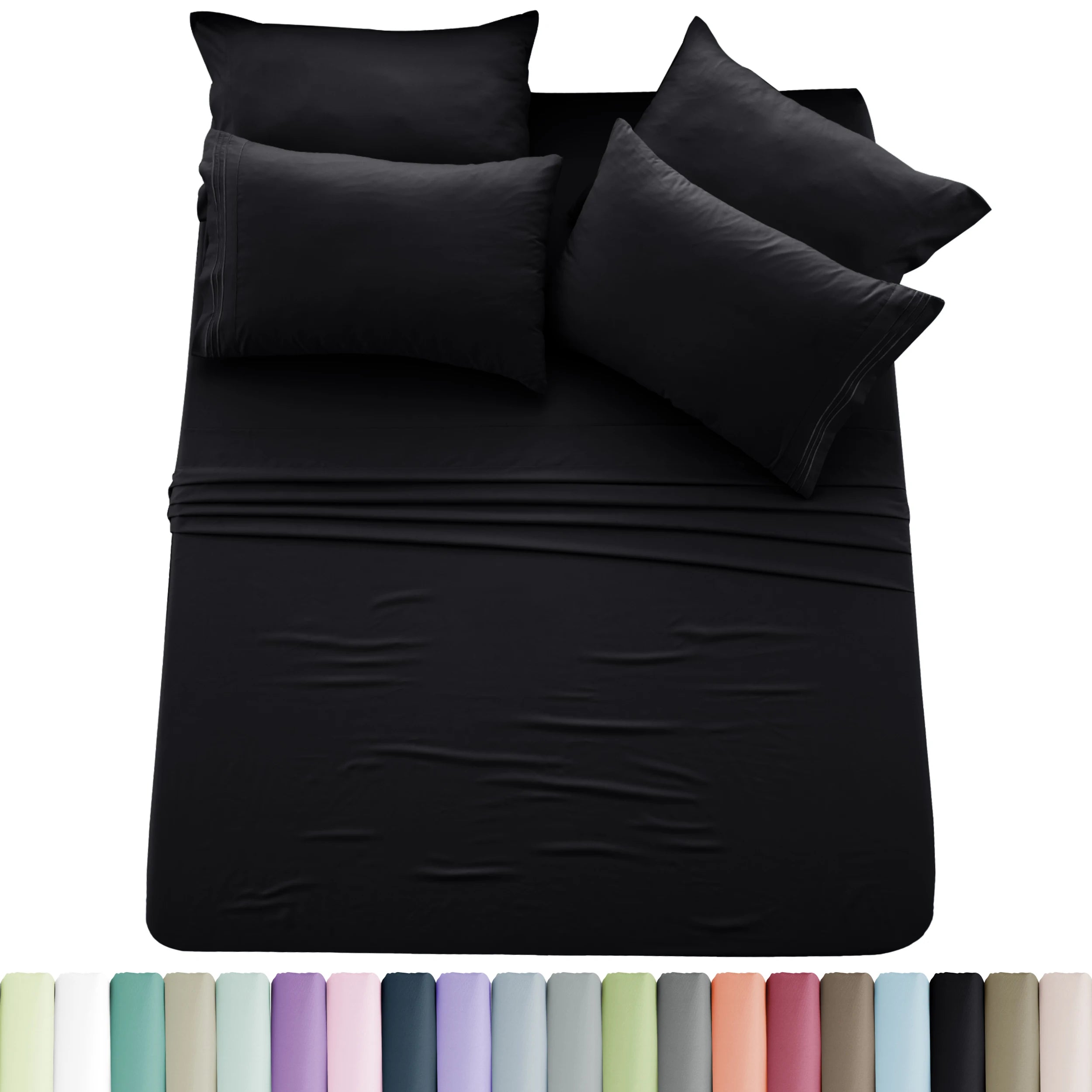 Solid Sheet Set - 6 pc Microfiber