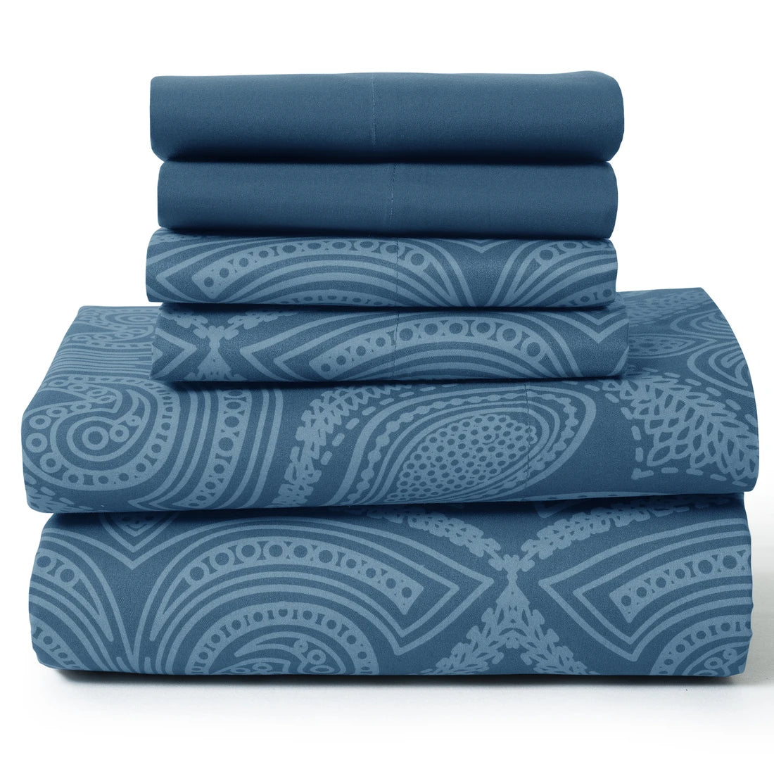 Paisley Sheet Set – 6 pc Soft Microfiber
