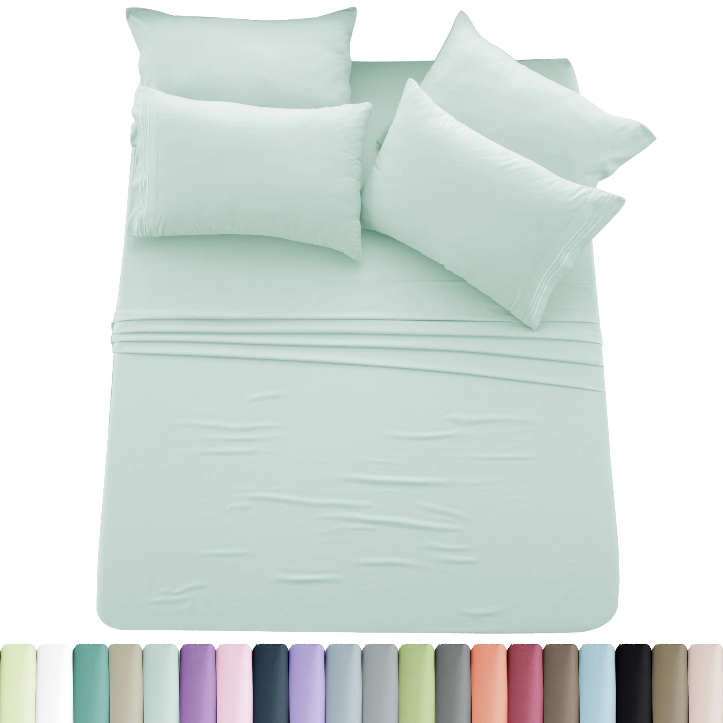 Solid Sheet Set - 6 pc Microfiber