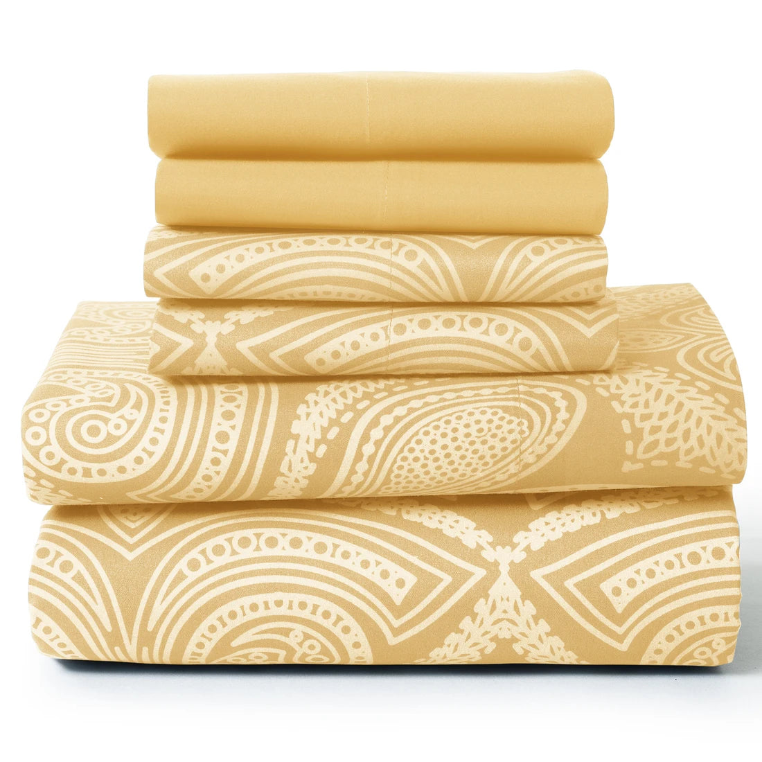 Paisley Sheet Set -6 pc Soft Microfiber