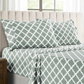 4Pc Quatrefoil Sheet Set – Soft Microfiber