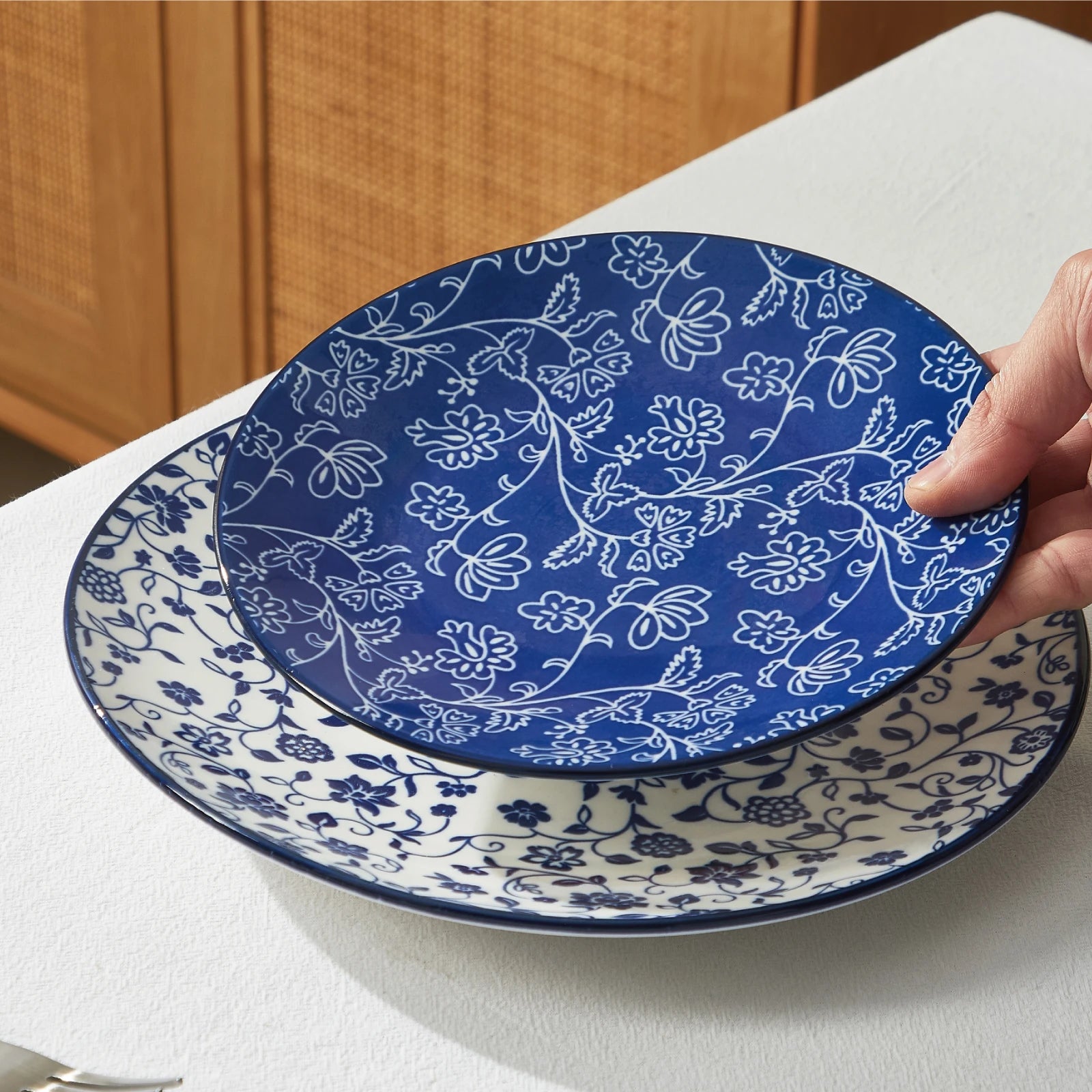 Vintage Blue Dish Sets -12pcs