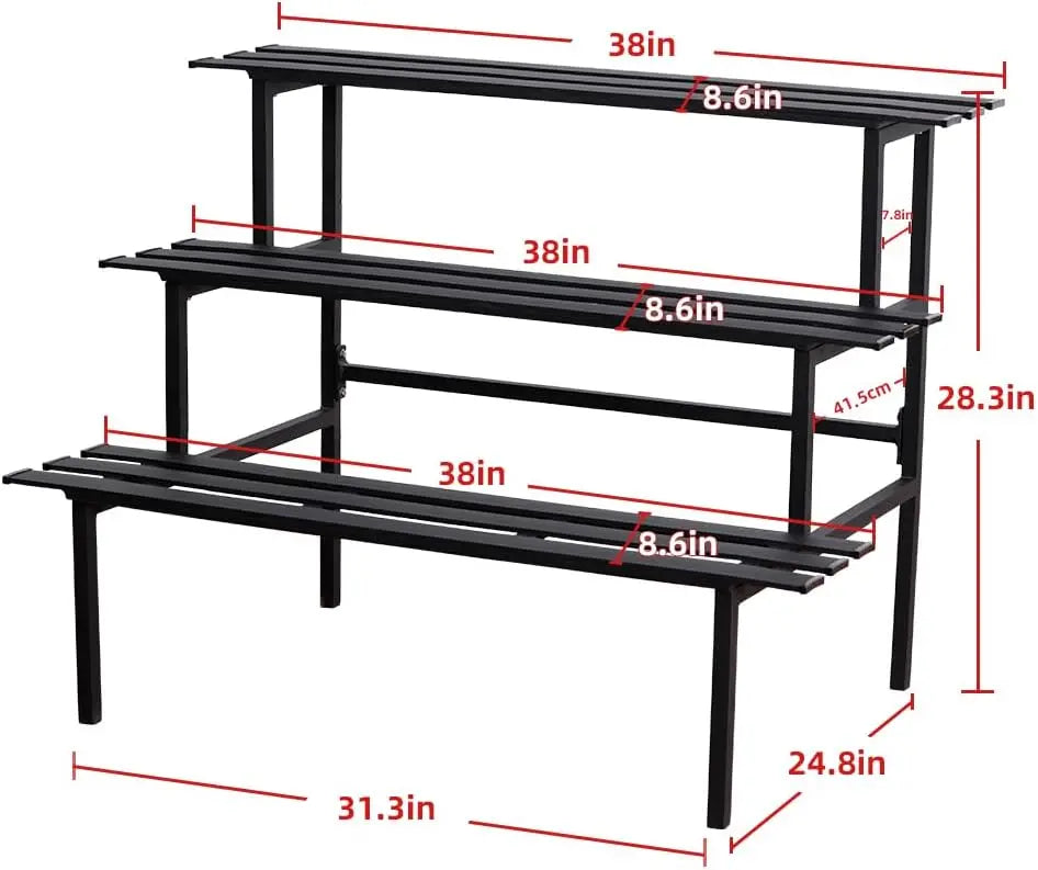 3-Tier Metal Plant Stand