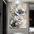 Framed Modern Luxury Floral Canvas Mural