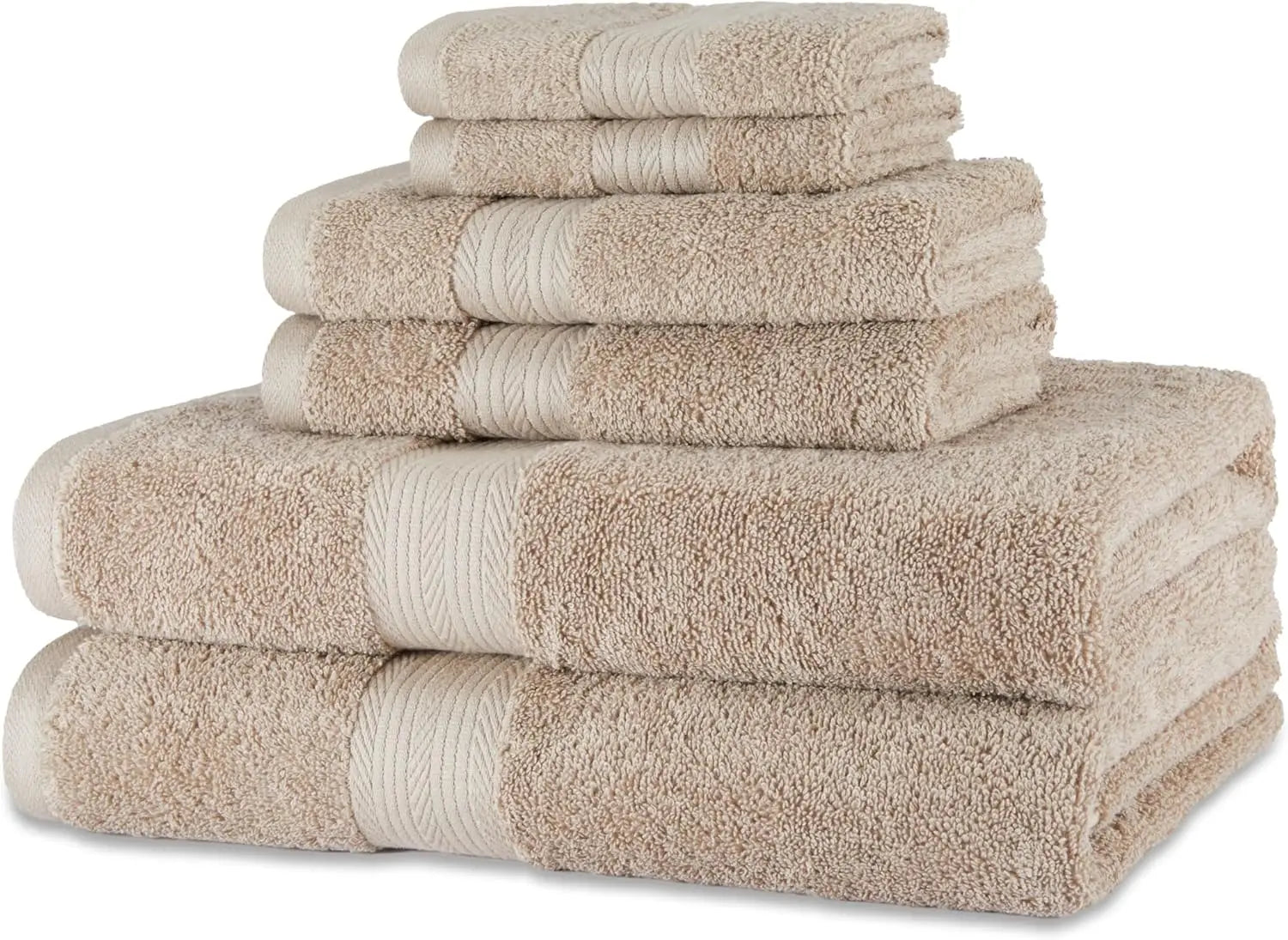 Cotton Oversized Bathroom Towel 6 pc Sets