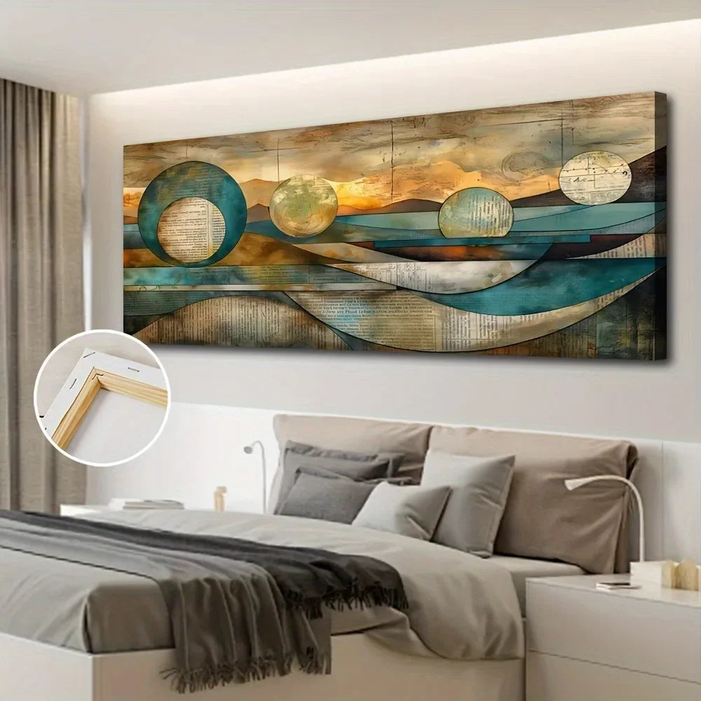 Art Deco Modern Contemporary Canvas Wall Art Framed