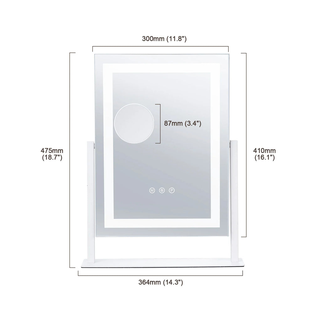 Vanity Mirror w/ LED Lights 5X Magnification