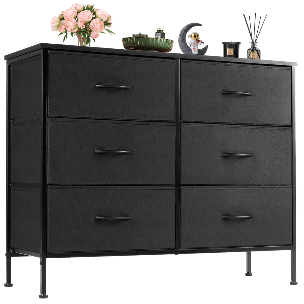 Fabric Cabinet with 6 Storage Drawers