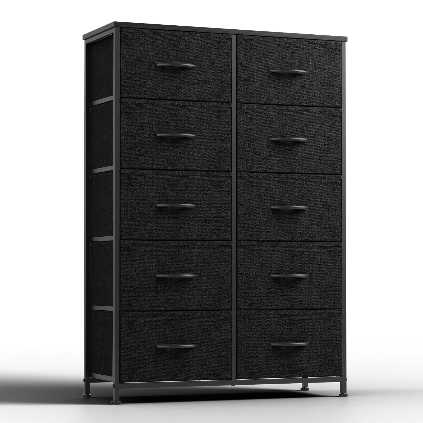 Storage Display Cabinet w/10 Fabric Drawers