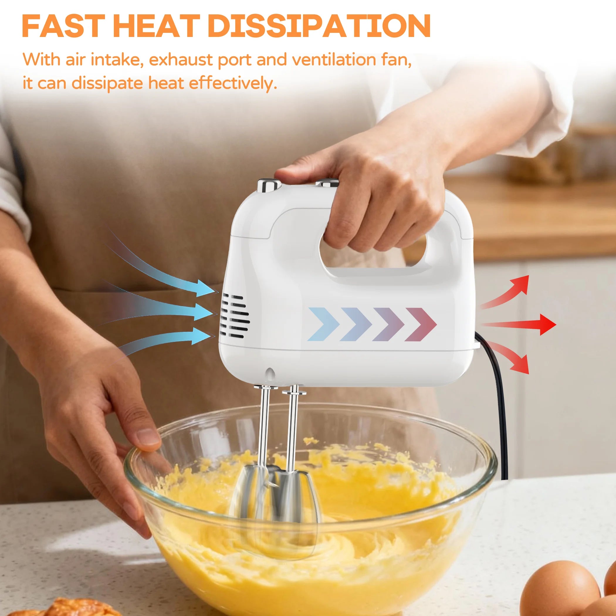 Electric Portable 5-Speed Handheld Mixer