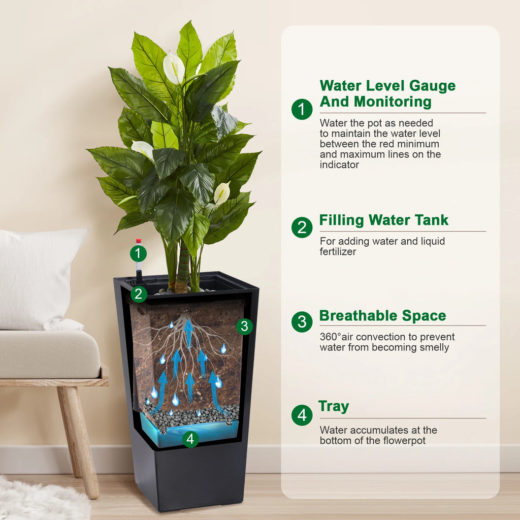 Indoor/Outdoor Planter Pots, 2 pcs
