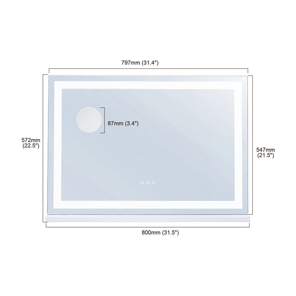 Vanity Mirror w/ LED Lights 5X Magnification