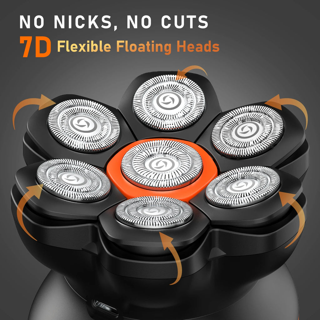 Electric Head Shaver & Magnetic Razor