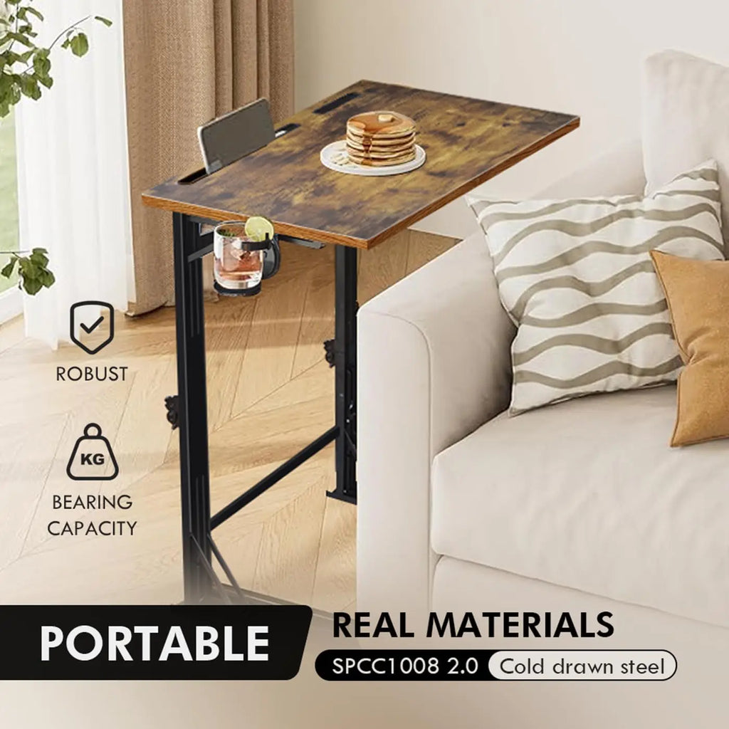 Heavy Duty Folding TV Tray Table -Brown