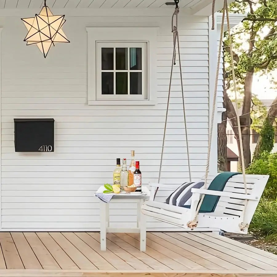 Small Adirondack White Patio Table