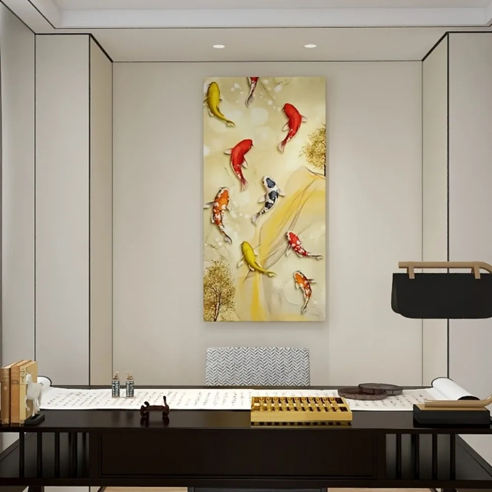Vibrant Koi Fish Canvas Wall Art