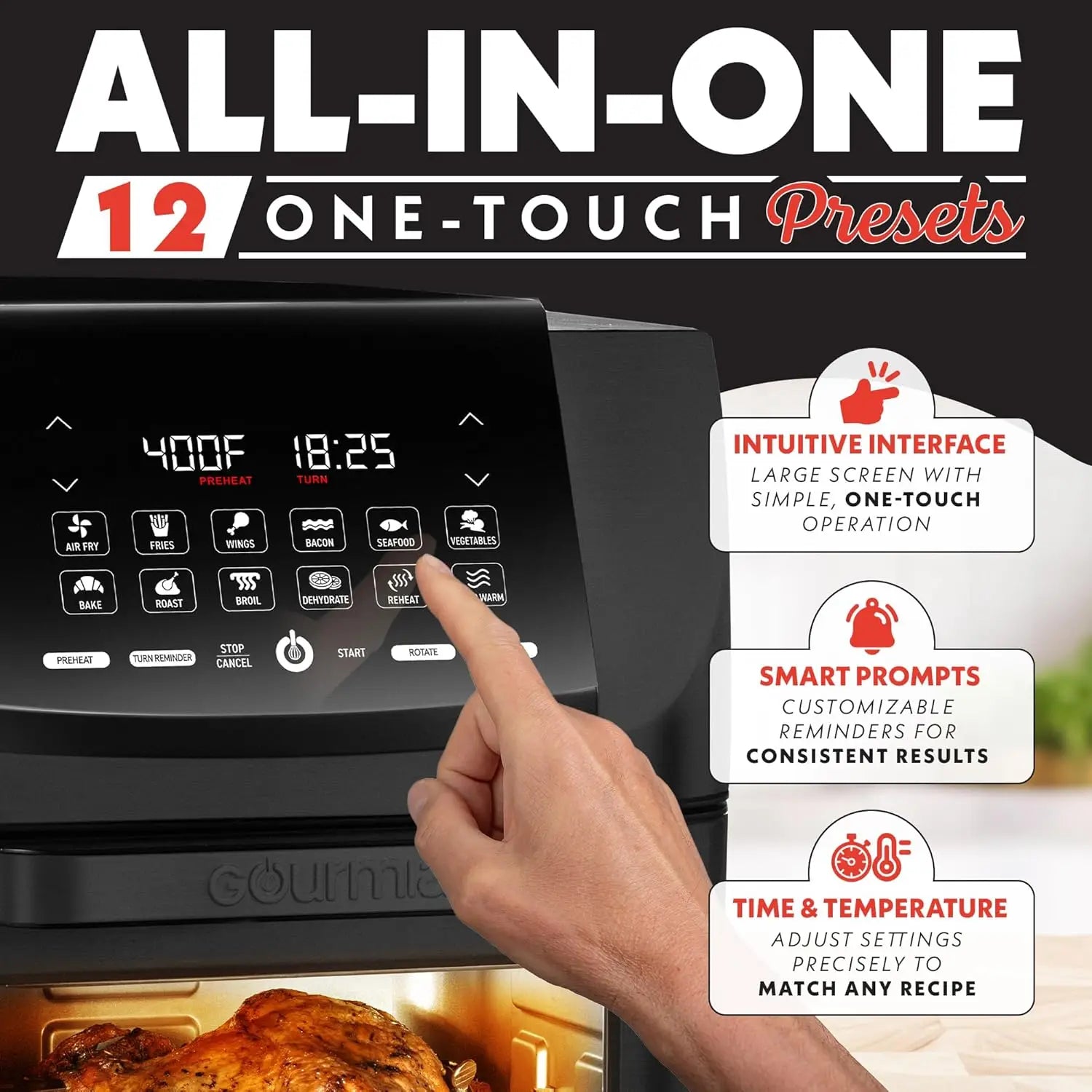 Air Fryer Oven with Rotisserie