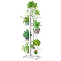 Grey 7-Tier Metal Plant Stand