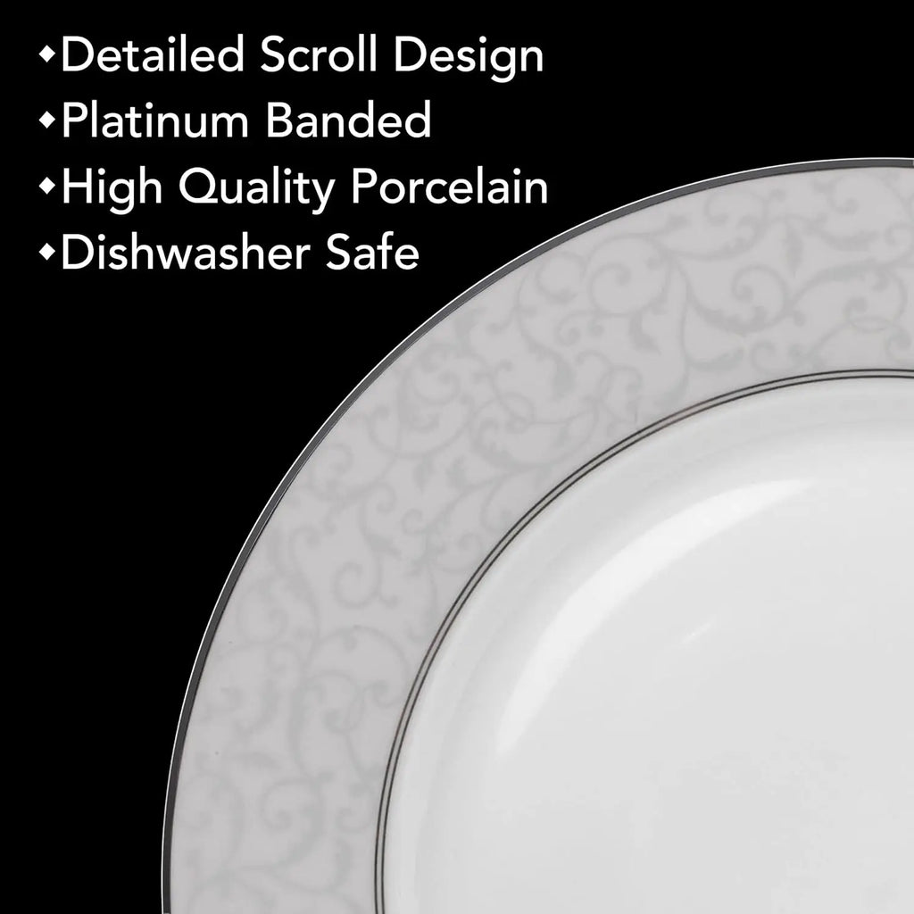 Contemporary Porcelain Dinnerware Set for 8