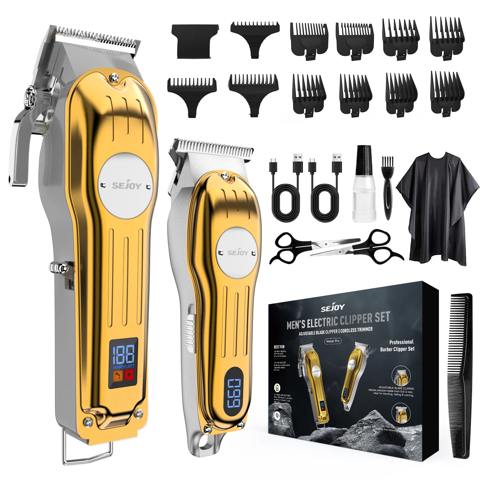Professional Electric Hair Trimmer Combo Kits For Men