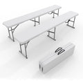 Portable Plastic Folding Bench, 2 pk
