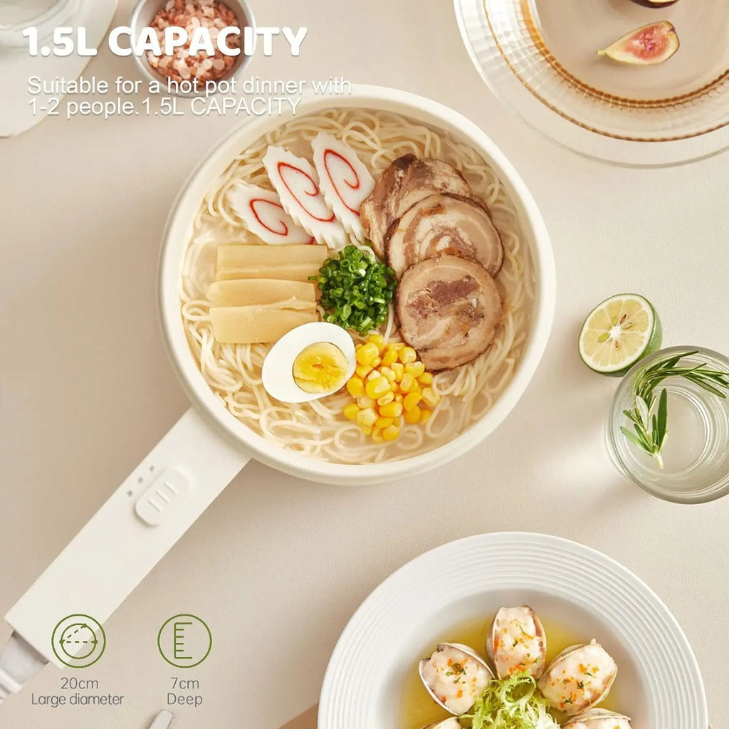 Mini Electric Hot Pot Ceramic Glaze Non-stick